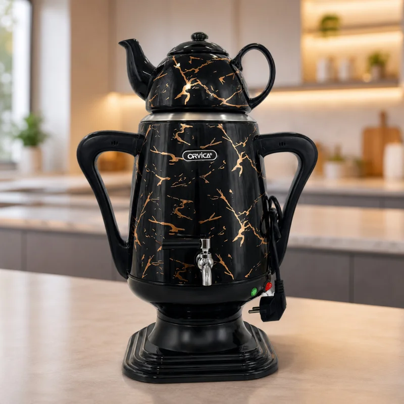 Elektrik samovar Orvica ORM-3310, qara — Bakı
