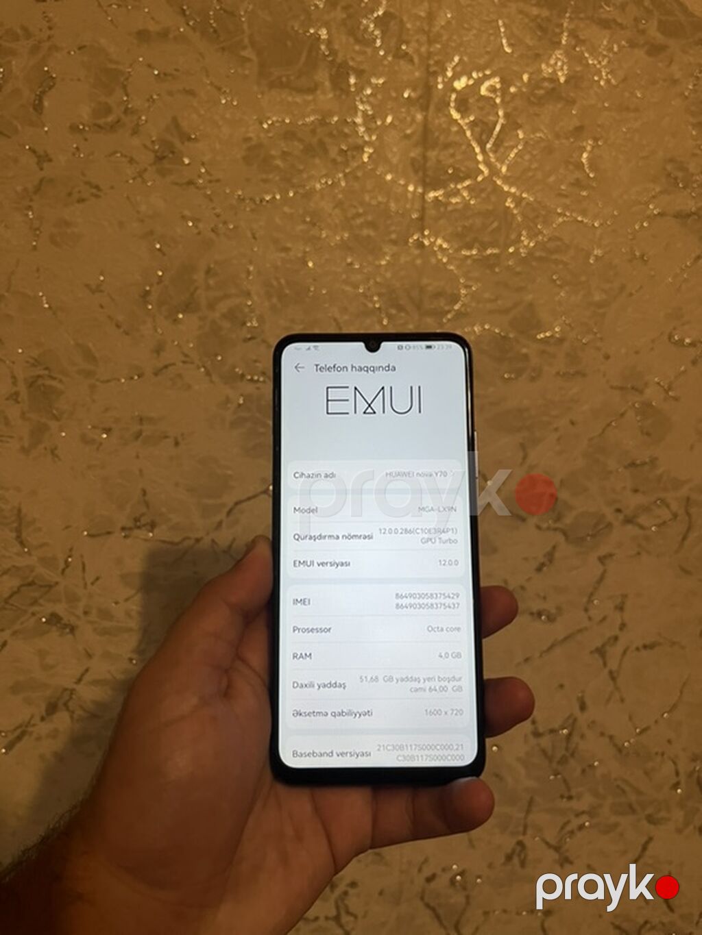 Huawei Nova Y70, 64 GB, rəng - Mavi, Barmaq izi — Huawei, Bakı (4)