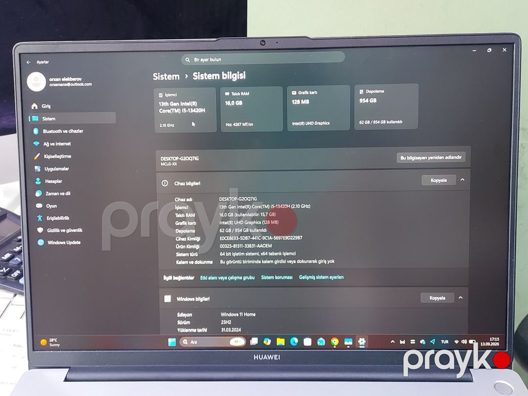 Huawei Matebook D16 1TB SSD — Noutbuklar, Bakı (12)