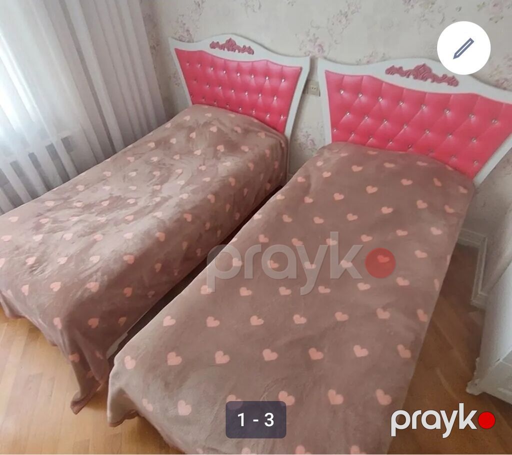 İki ədəd tək çarpayı dəsti - Ölçü: tək ölçü (standart 90x190 sm — Yataqlar, Bakı (2)