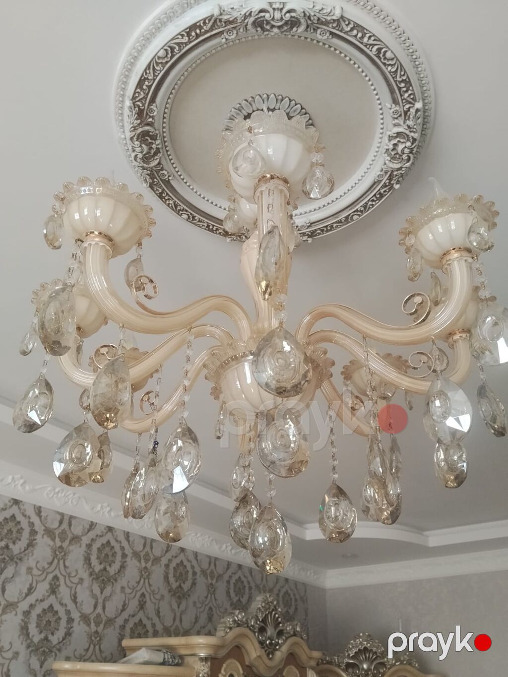 Çılçıraq, 8 lampa, Farfor — Tavan is?qlar? v? cilc?raqlar, Saray (3)