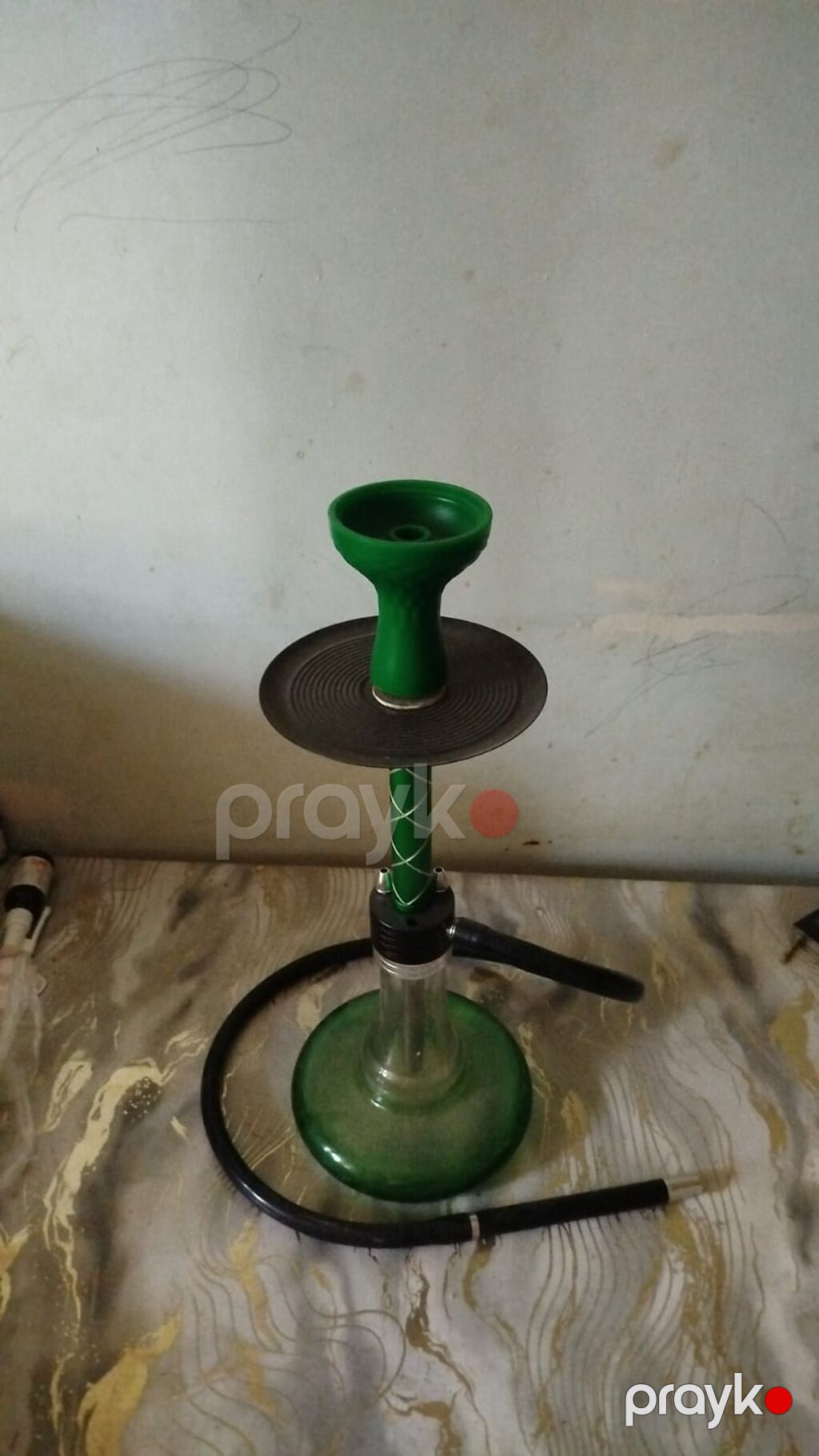 Mini qəlyan dəsti – yaşıl rəng Xüsusiyyətlər: - Kompakt ölçü: evdə və — Elektronik siqaretlər, Bakı (2)