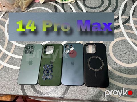 14 pro max üçün 4 ədəd az istifadə olunmuş kabura və 6 ədəd göy rəng — Bakı