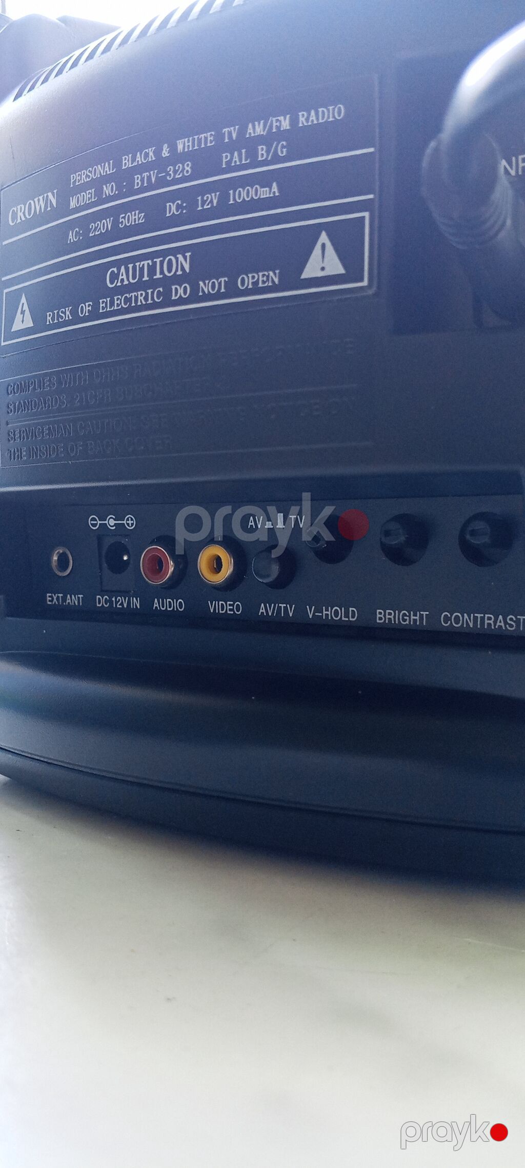Salam Satiram Crown Portable 5.5 B/W TVteleviziya və Am/fm — TV və Video, Bakı (8)