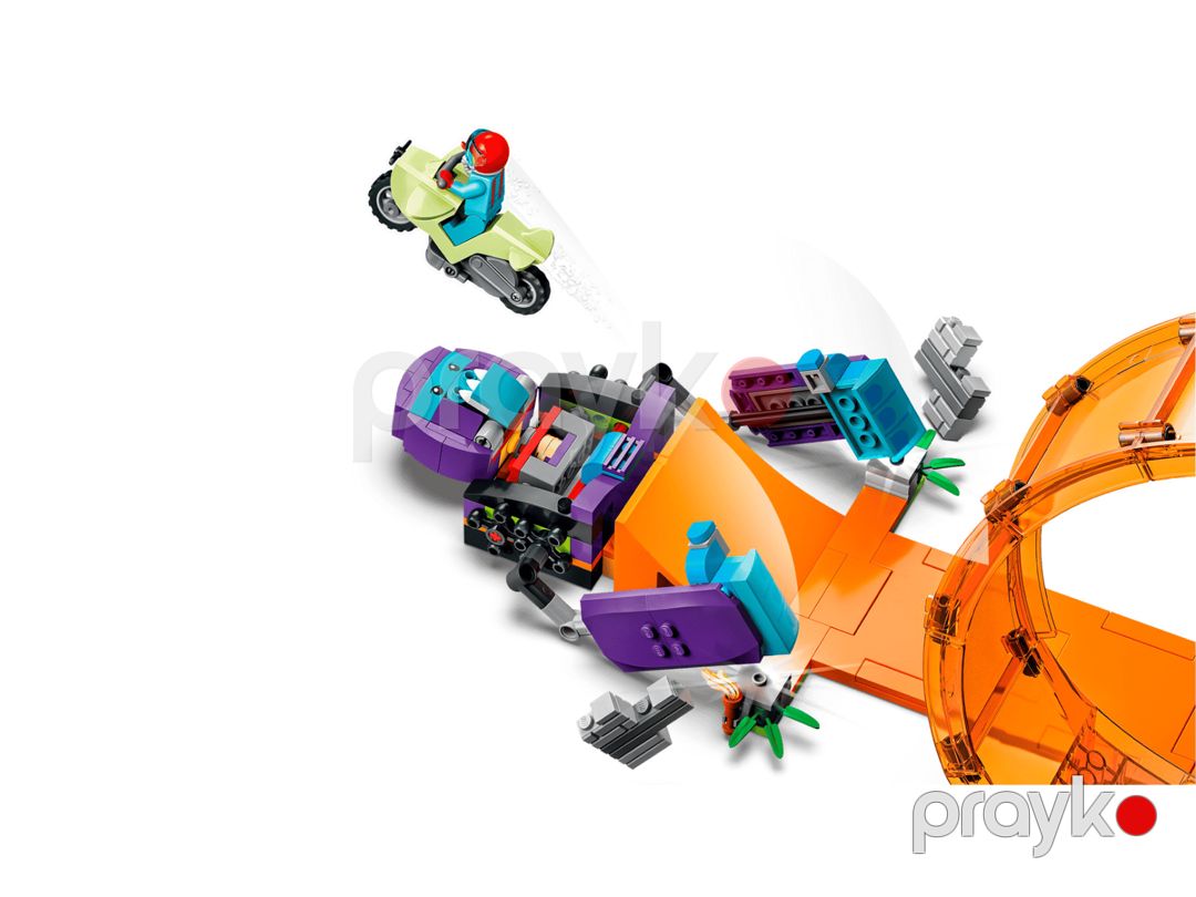 Konstruktor Lego City Stuntz Smashing Chimpanzee Stunt Loop 60338 — Mallar, Bakı (3)