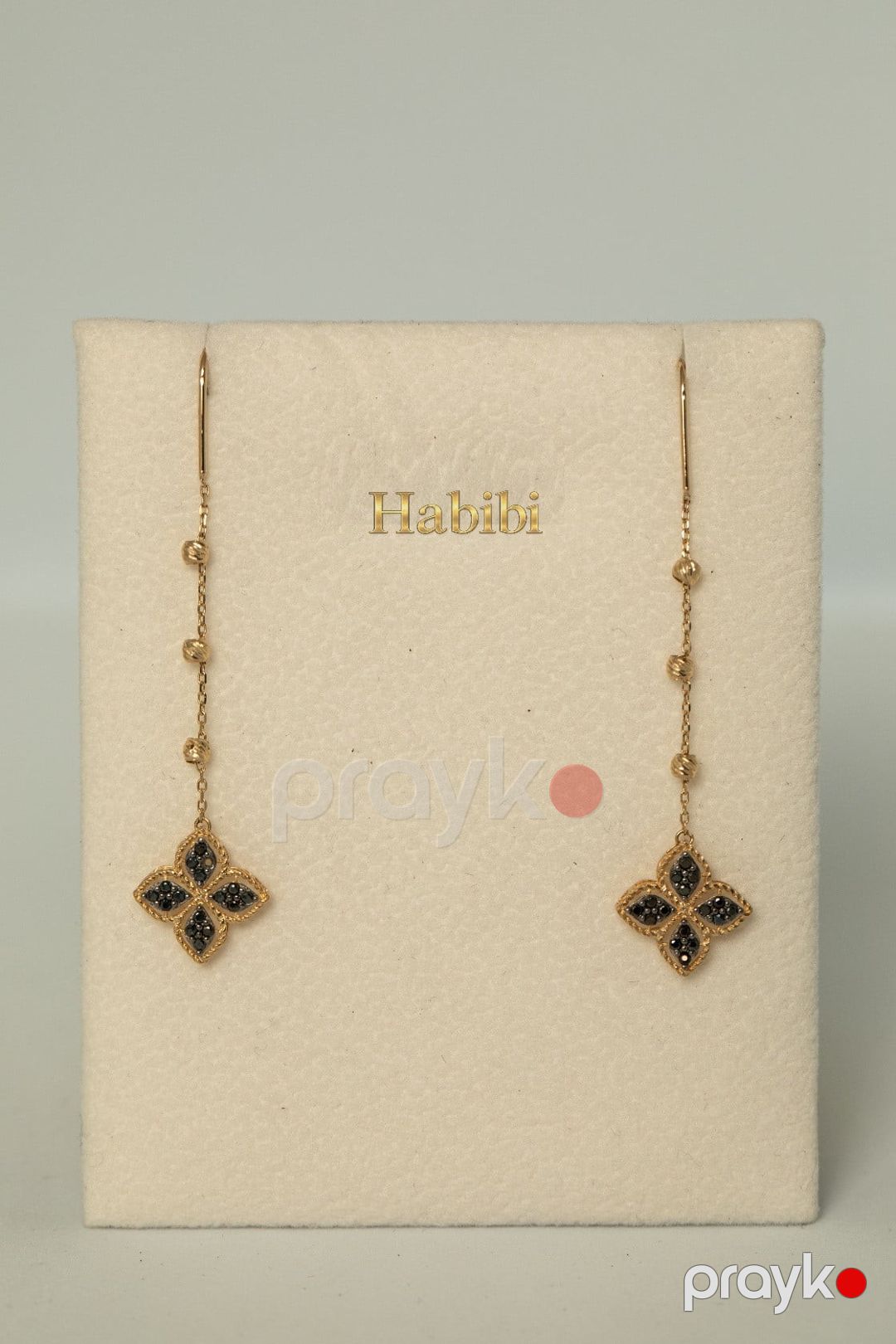 Sırğa qadınlar üçün Habibi Jewellery HJ818, qızıl 585 əyar, 1.78 q — Mallar, Bakı (2)