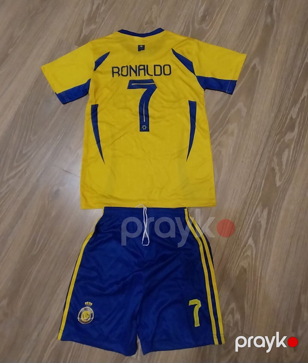 Al Nassr futbol forması dəsti – “Ronaldo 7” - İki hissə: köynək və — İdman geyimi, Digah (4)