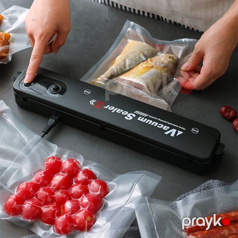 Vakuum Paketləmə Maşını – 90W Elektrikli Qida Mühürləyən + 10 Ədəd Paket Hədiyyə — Bakı