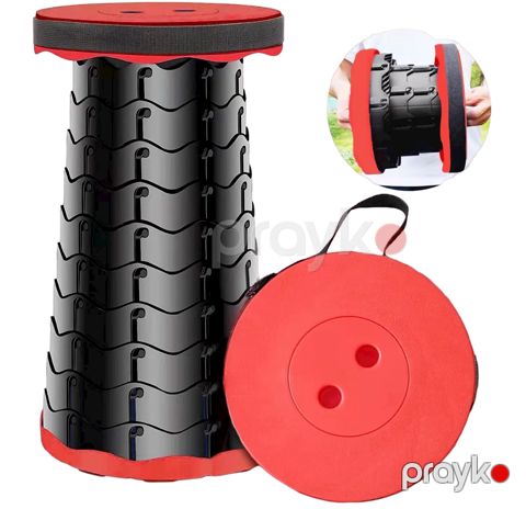 Yığılan taburet Telescopic Stool, qırmızı — Bakı