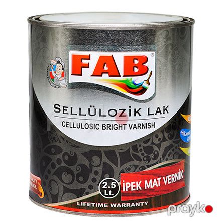 Fab sellülozik ipək mat vernik 2,5 l