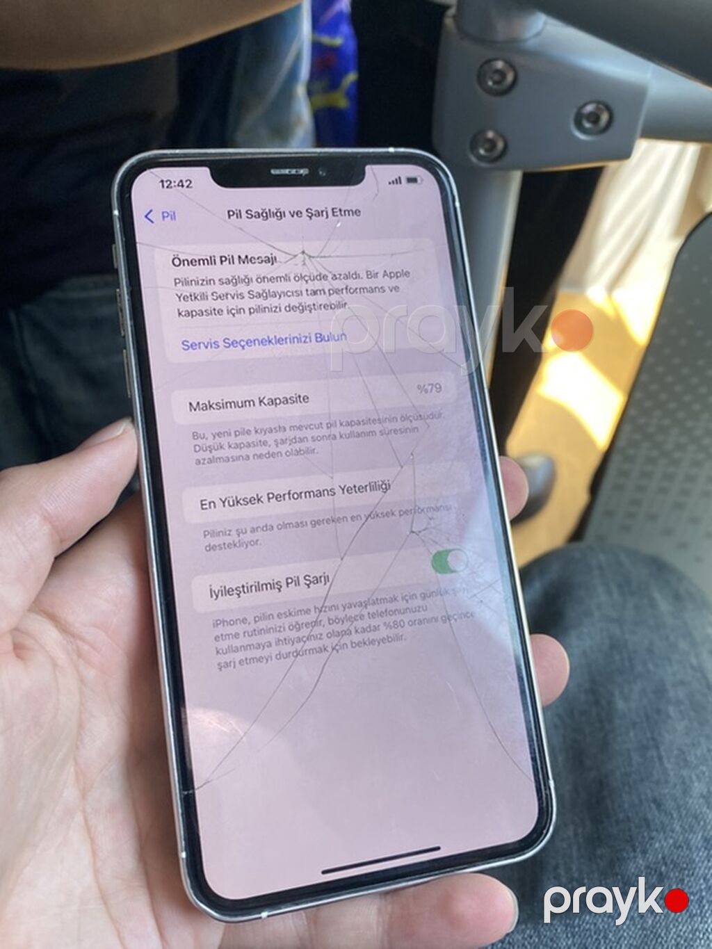 IPhone Xs Max, 256 GB, Gümüşü, Qırıq — Apple iPhone, Sumqayıt (4)