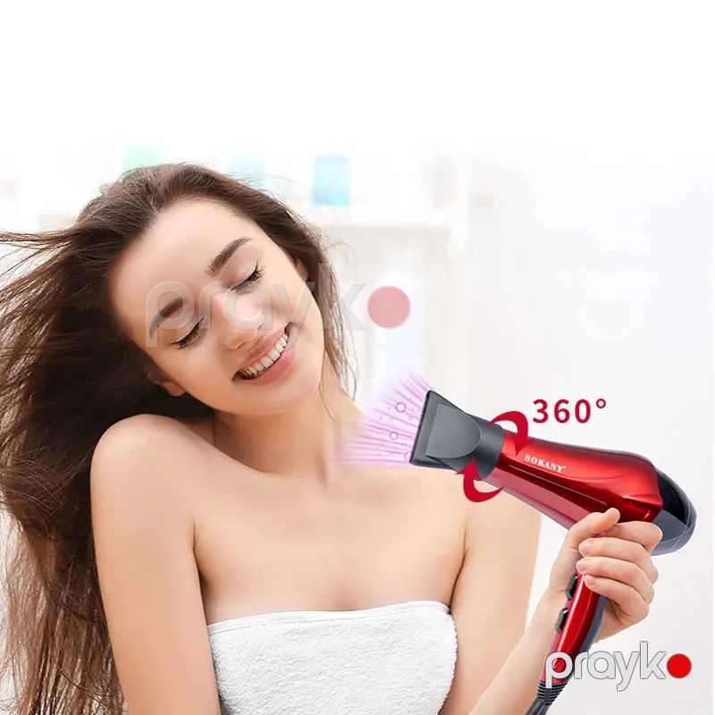 Sokany SK-2211 Professional Saç Qurutma Feni – 2400W Güclü, 3 Sürət Rejimi — Saç burmağa və düzəltməyə, Bakı (6)