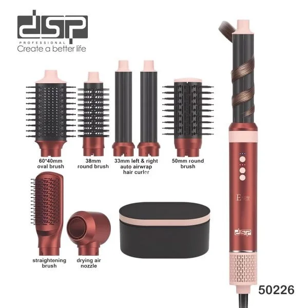 Saç buran cihaz DSP 50226 8-i-1 saç formalaşdırma, 1500 Vt, saxlama qutusu ilə - SHRK_4884_00792 — Bakı