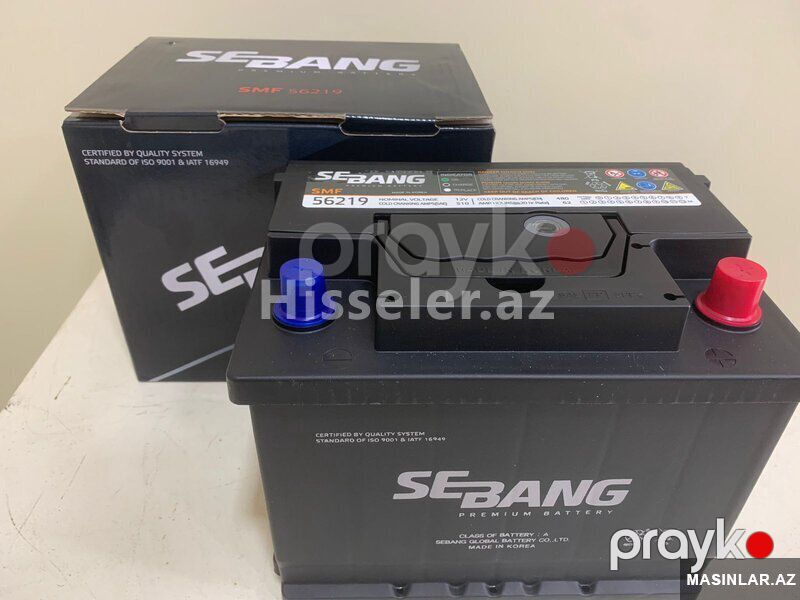 Akkumulyator Sebang 62 Ah L — Akkumulyatorlar, Bakı (3)