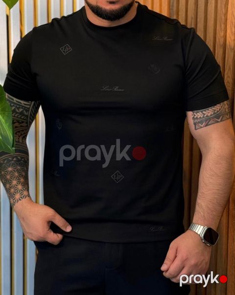 Kişilər üçün futbolka 2349543, qara, pambıq, ölçü M — Bakı