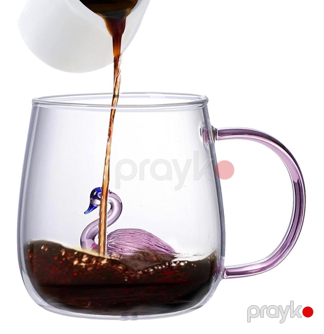 Fincan, 300 ml, Şüşə, Çəhrayı/Şəffaf — Mallar, Bakı (2)