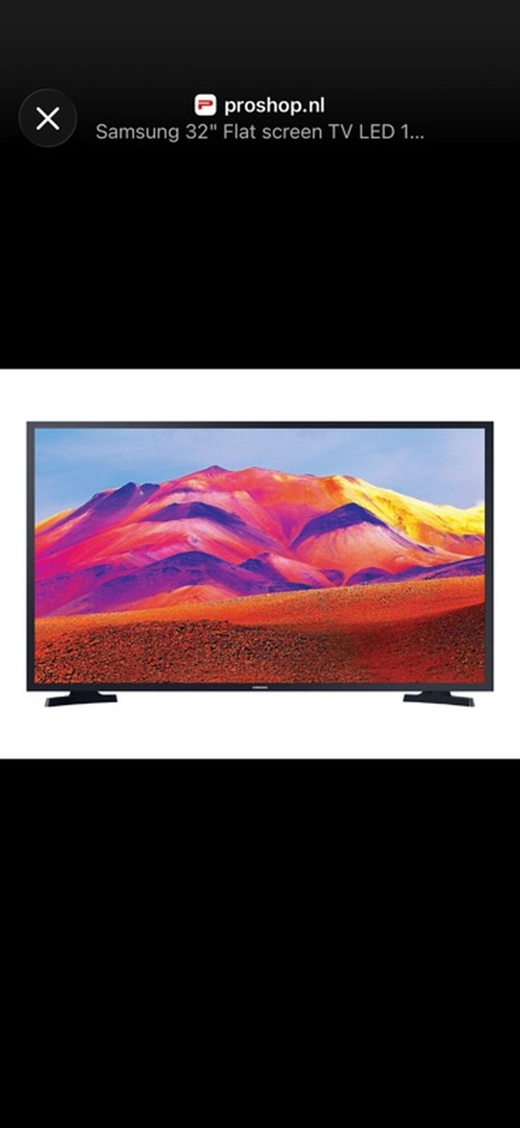 İşlənmiş Televizor Samsung LED ekran 32" Ünvandan götürmə — Televizorlar, Bakı