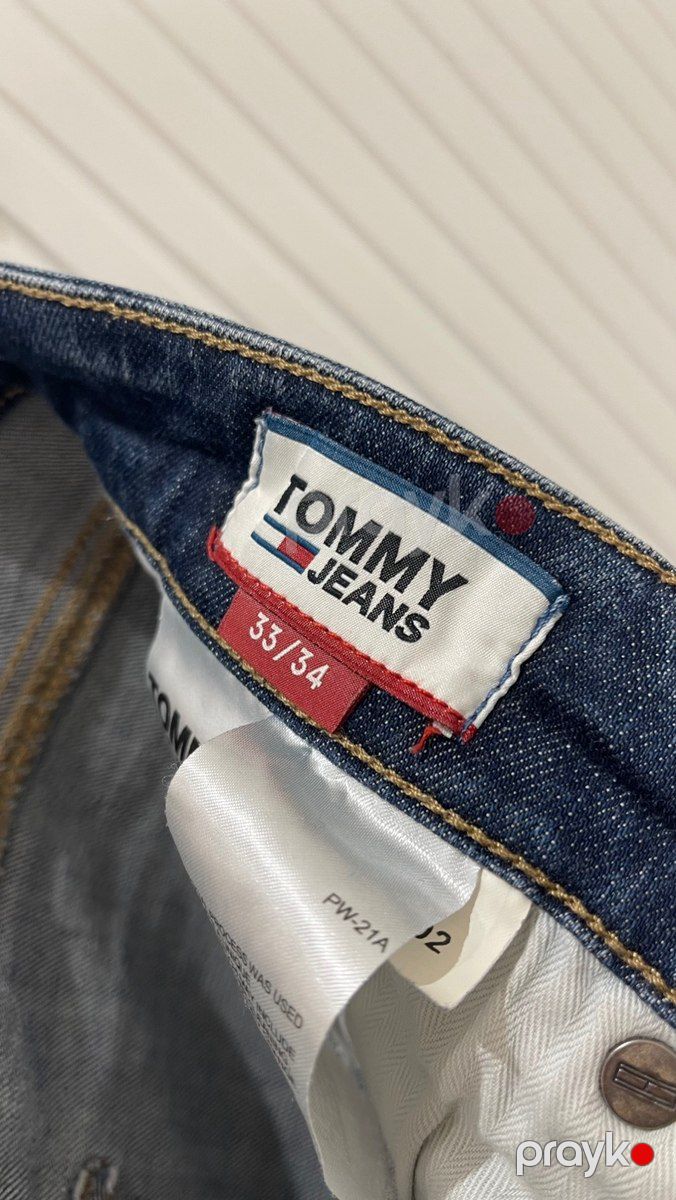 Tommy Hilfiger Straight fit Jeans – W33 L34 şalvarı — Geyim, ayakkabı, aksesuarlar, Bakı (4)