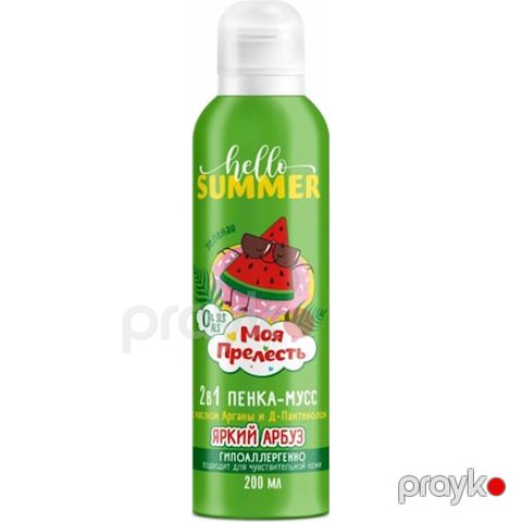 Çimizdirmək üçün köpük-muss Моя Прелесть Яркий Арбуз, 200 ml — Bakı