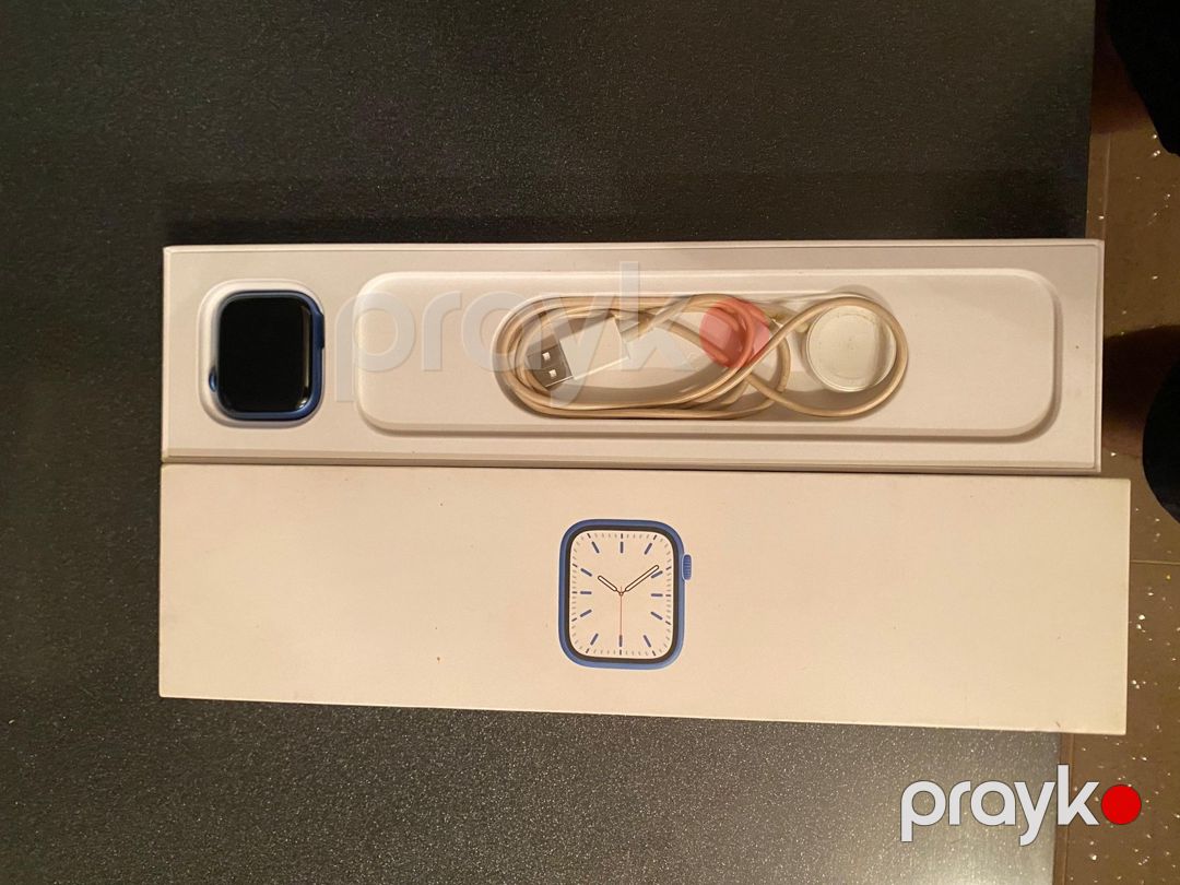 Apple Watch Series 7 Aluminum Blue 41mm — Ağıllı saatlar və biləkliklər, Bakı (3)