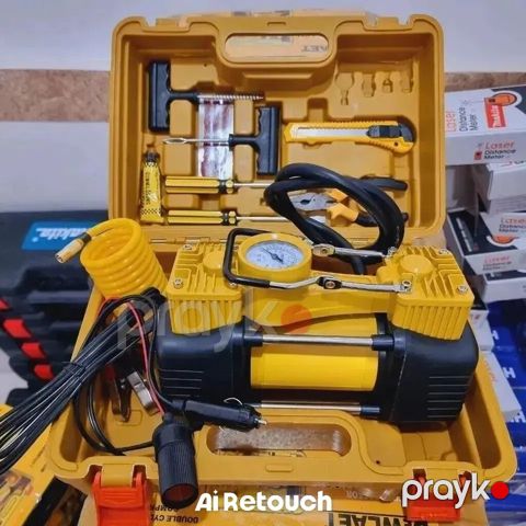 Avtomobil üçün universal təkər kompressoru və təmir dəsti Möhkəm — Digah