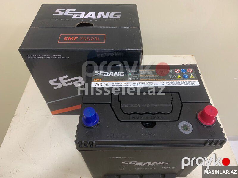 Akkumulyator Sebang 65 Ah R — Akkumulyatorlar, Bakı (2)