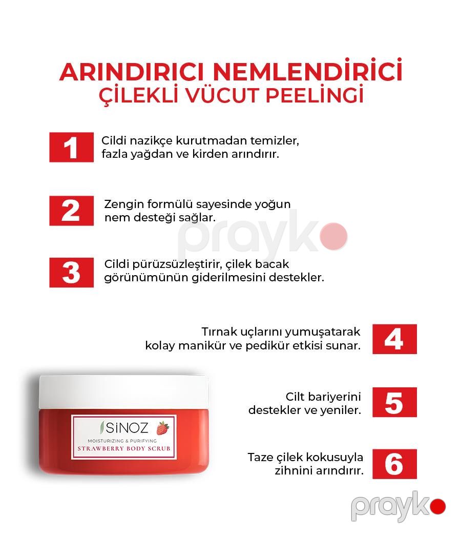 Bədən üçün skrab Sinoz Strawberry 300 ml — Mallar, Bakı (2)