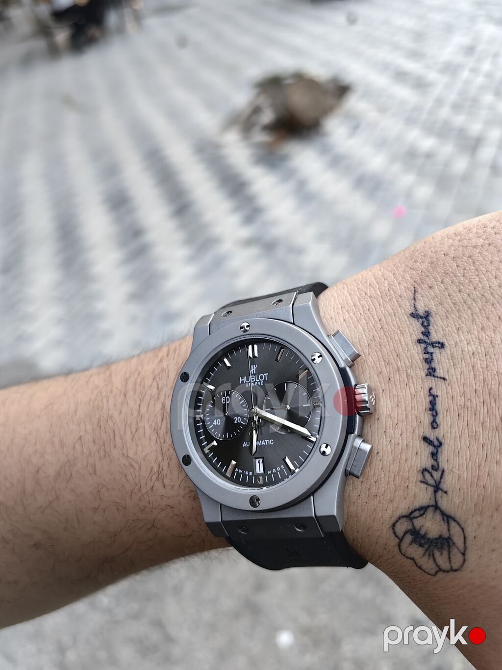 Hublot saatı, təptəzədir, qarantiyası da var. Tam mexaniki, qoldan — Qol saatları, Bakı (9)