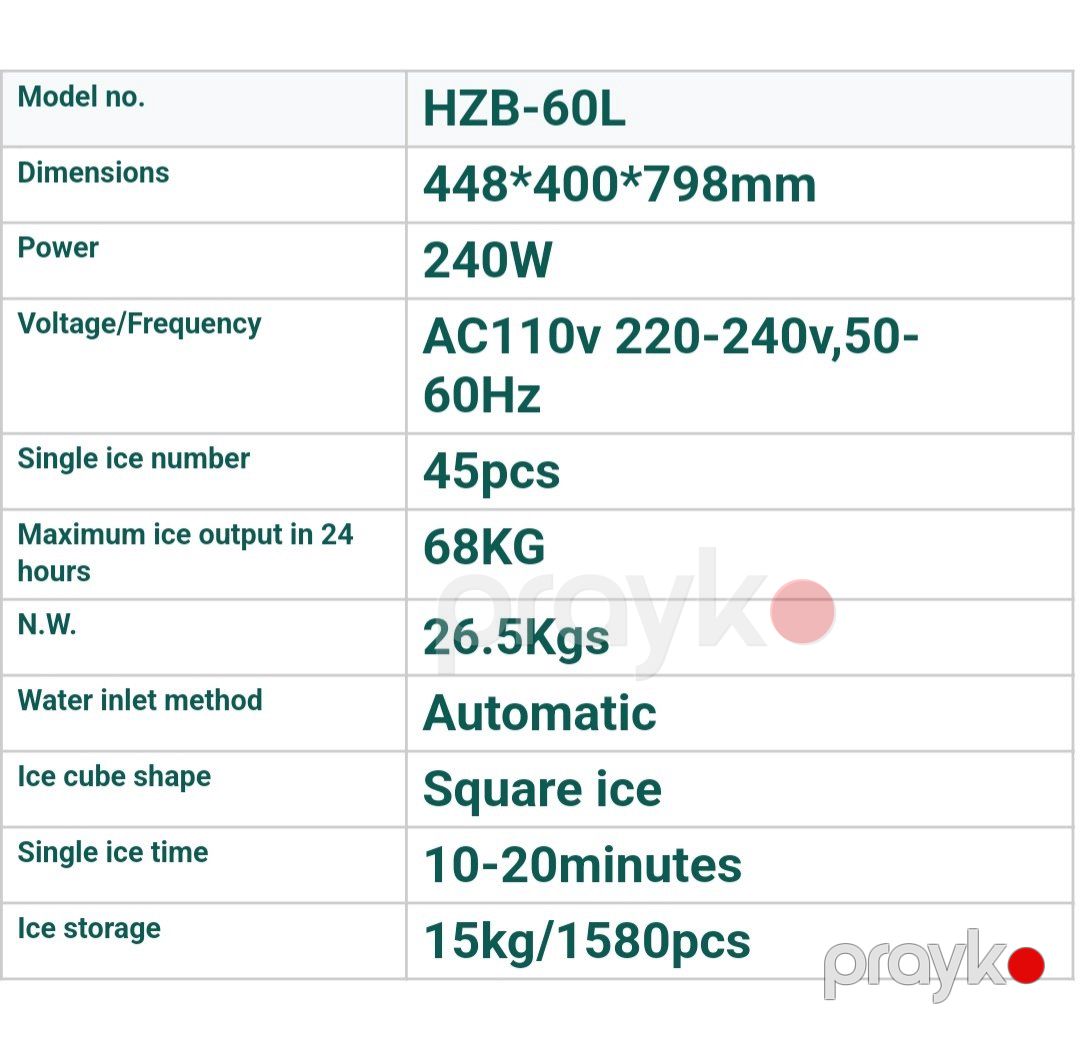 Buz aparatı "HZB" 60 Kg — Biznes və avadanlıq, Bakı (6)
