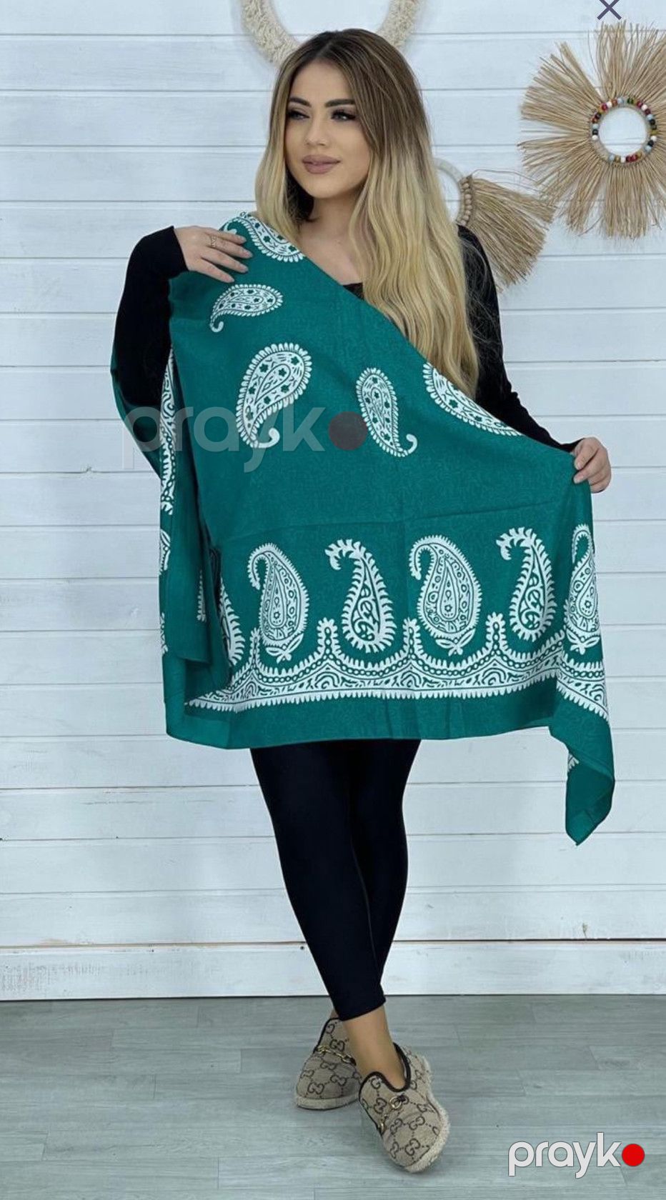 Kəlağayı MM88, ipək, yaşıl, 150x150 sm — Mallar, Bakı (2)