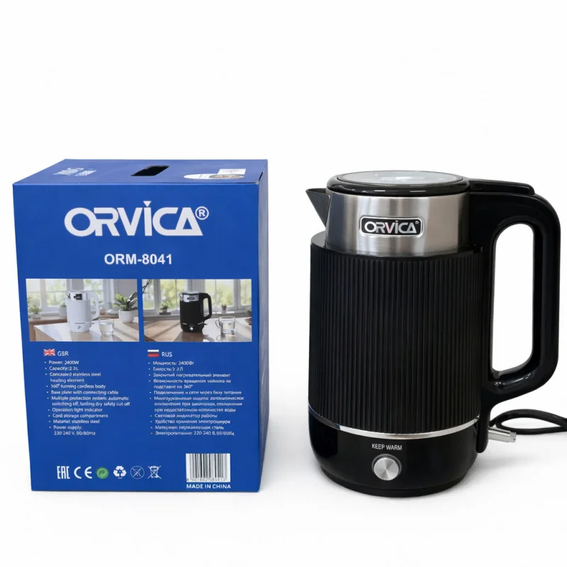 Elektrik Çaydan Orvica 2.2L 2400W ORM-8041 — Bakı