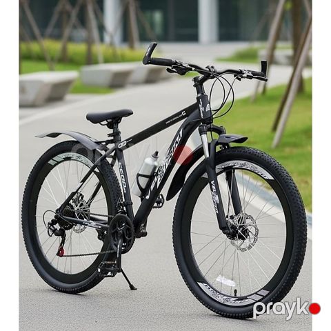 Mountain Bike Vıpvelostrım X24 Metal Frame, Disc Brakes, Suspension Fork, Black — Bakı