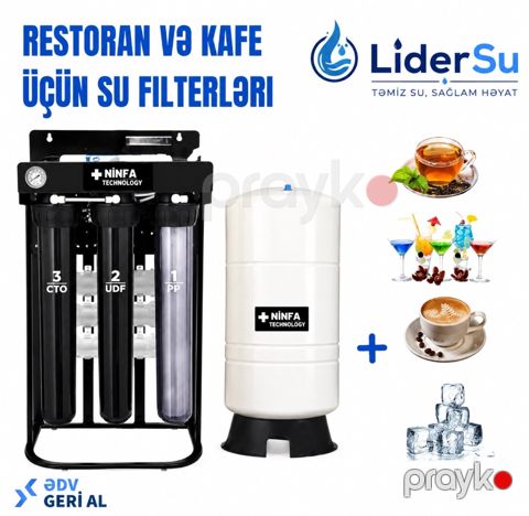 Kafe və restoran üçün su filteri — Bakı