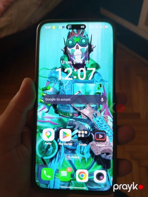 Oppo Reno 12 Pro 5G, 512 GB, rəng - Gümüşü, Barmaq izi — Bakı