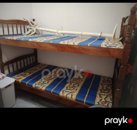Taxta iki mərtəbəli çarpayı ünvan Binəqədi - Material: kütləvi ağac — Digah