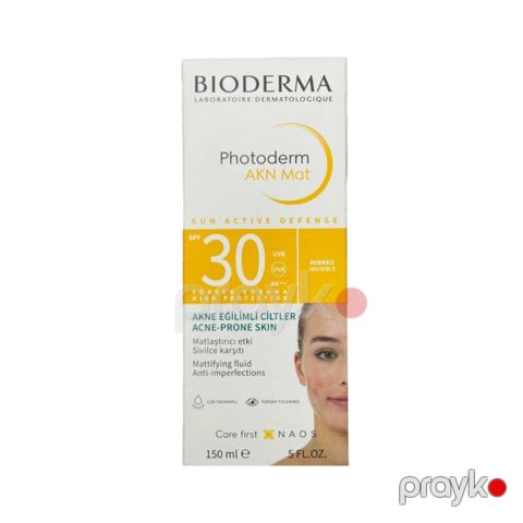 Günəşdən qoruyucu maye Bioderma Photoderm AKN Mat SPF30, 150 ml — Bakı