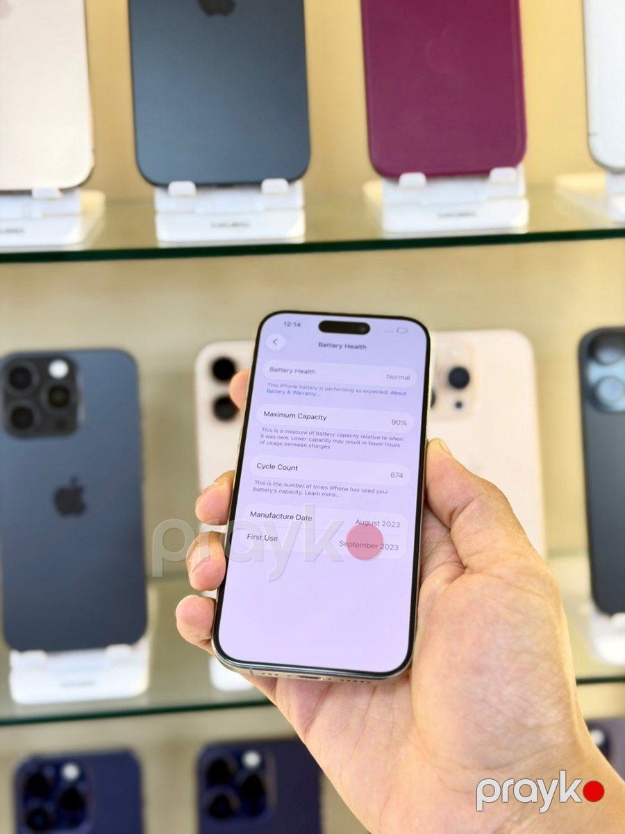 Apple iPhone 15 Pro Natural Titanium 256GB/8GB — Smartfonlar, Bakı (4)