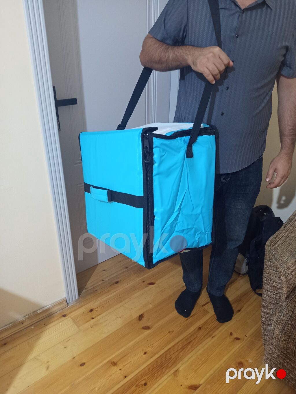 İzotermal çatdırılma çantası – mavi - Ölçü: təxmini kvadrat, həcmi — Digər, Digah (2)