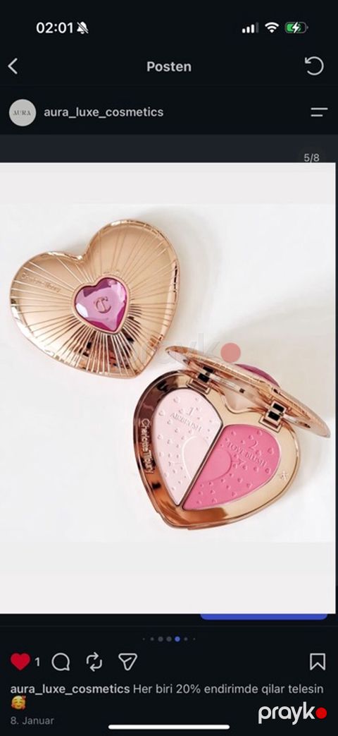 Charlotte Tilbury “Beauty Soulmates Face Palette” – ürək formalı ikili — Bakı