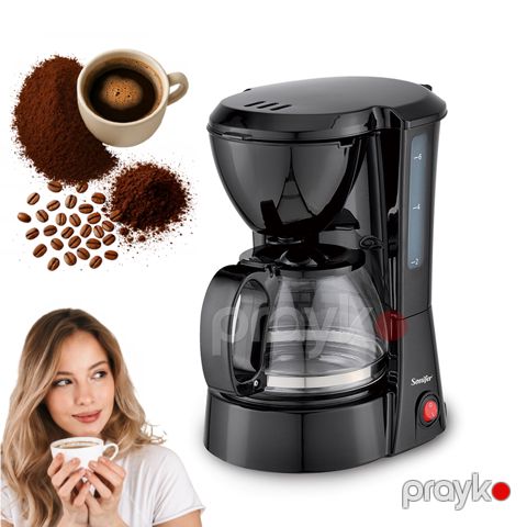 Sonifer SF-3564 Avtomatik Damcı Qəhvə Maşını – 0.75L, 650W, Qara — Bakı