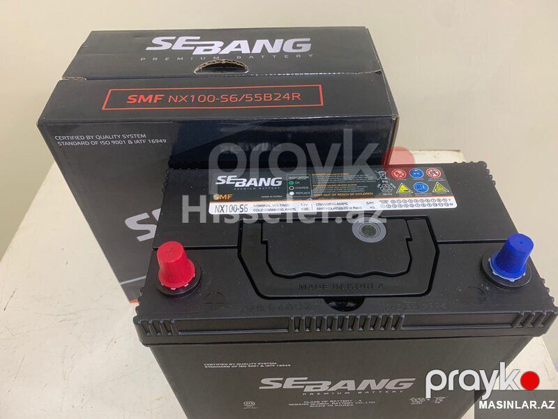 Akkumulyator Sebang 45 Ah L — Akkumulyatorlar, Bakı (2)