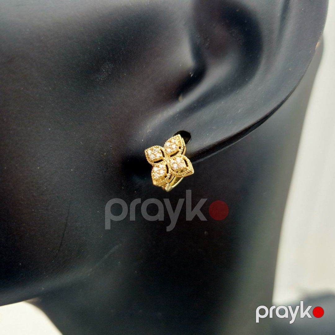 Sırğa qadınlar üçün Azgold 10098, qızıl 585 əyar VJ857608 No Brand — Mallar, Bakı (2)