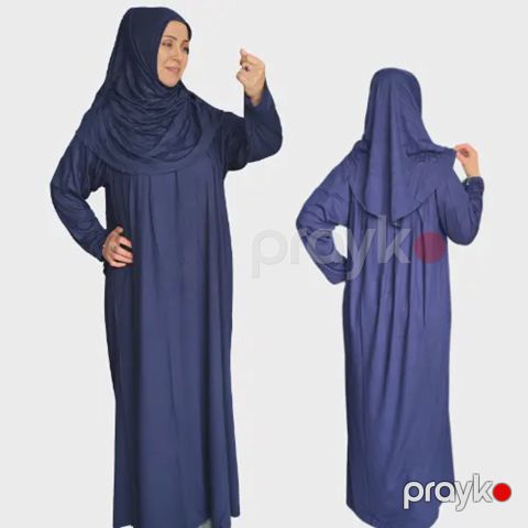 Namaz üçün paltar 290008, göy, pambıq, ölçü 44 — Bakı