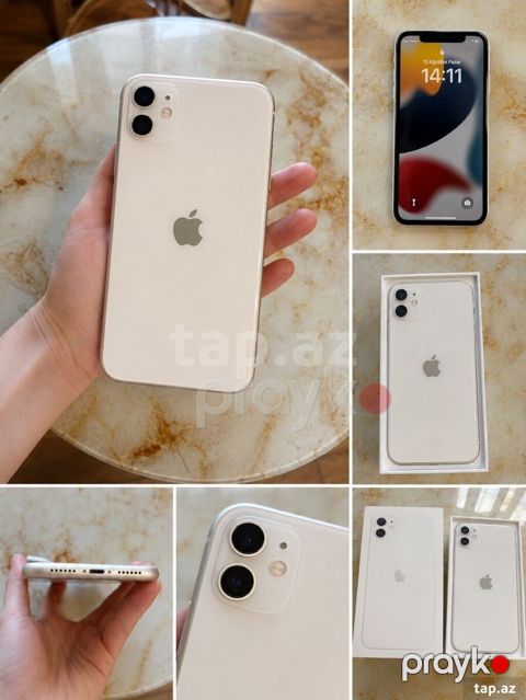 IPhone 11, 128 GB, White Titanium, Face ID — Bakı