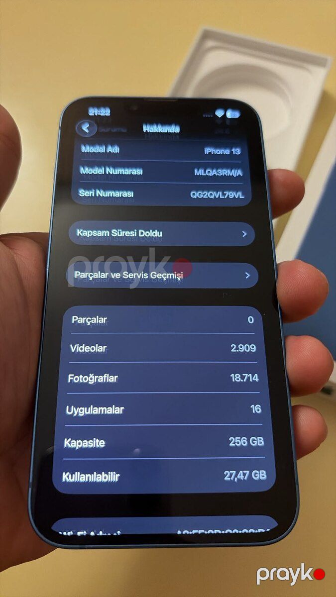 Apple iPhone 13 Blue 256GB/4GB — Smartfonlar, Bakı (8)