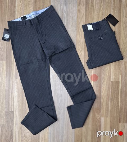 Klassik şalvar kişilər üçün VC_2071304 tünd boz, pambıq, ölçü 29 — Bakı