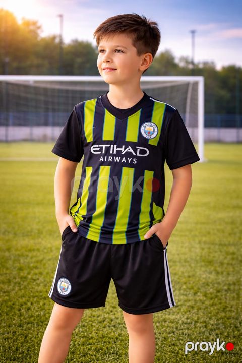 İdman kostyumu azarkeşlər üçün Manchester City, rəngbərəng, poliester, ölçü 8 yaş — Bakı