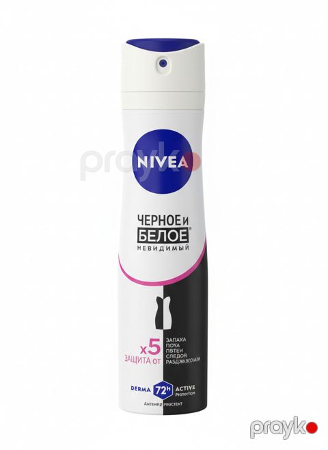 Dezodorant-antiperspirant Nivea Nivea Черное и белое Невидимый 72H, 150 ml — Bakı