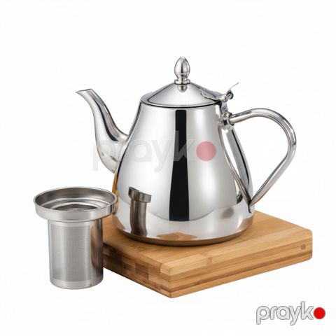 Dəmləmə çaydanı NT17, paslanmayan polad, gümüşü, 1.5 l — Bakı