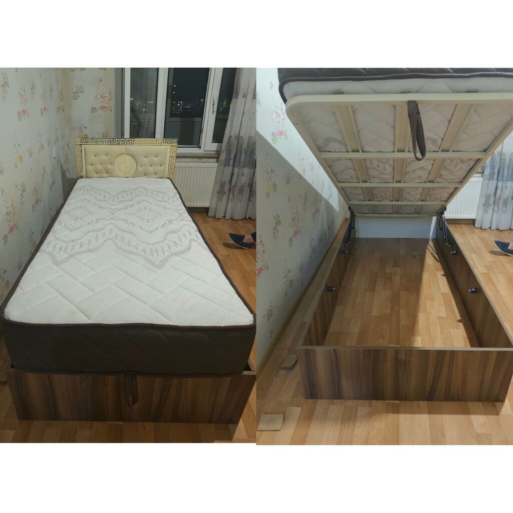 İşlənmiş, Təknəfərlik çarpayı, Bazalı, Matras ilə — Yataqlar, Bakı